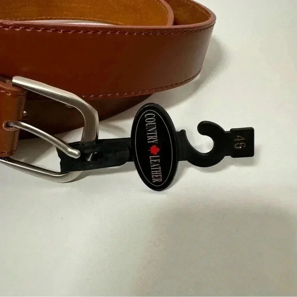 NWT MENS SPLIT LEATHER ITALIAN BELT 46 - Picture 4 of 4